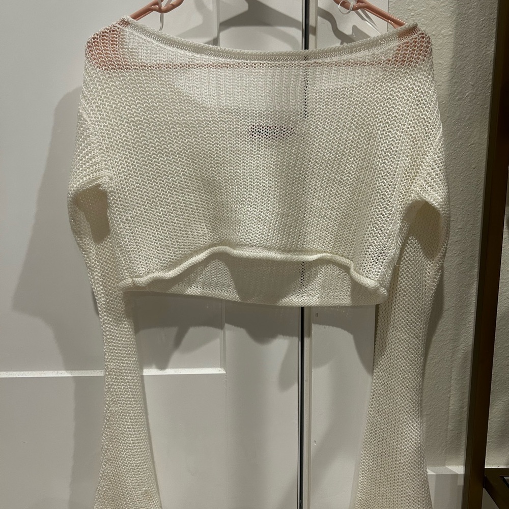 Edikted Cream Knit Sweater